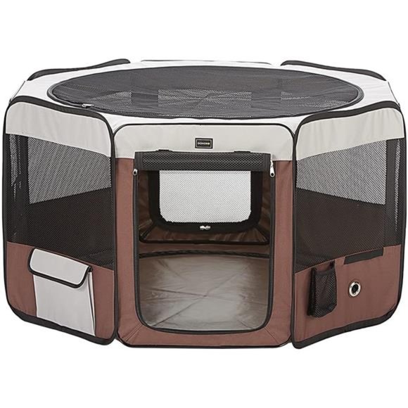 Dog Playpen 29 Portable Pet Play Pens with Carring Case, Removable